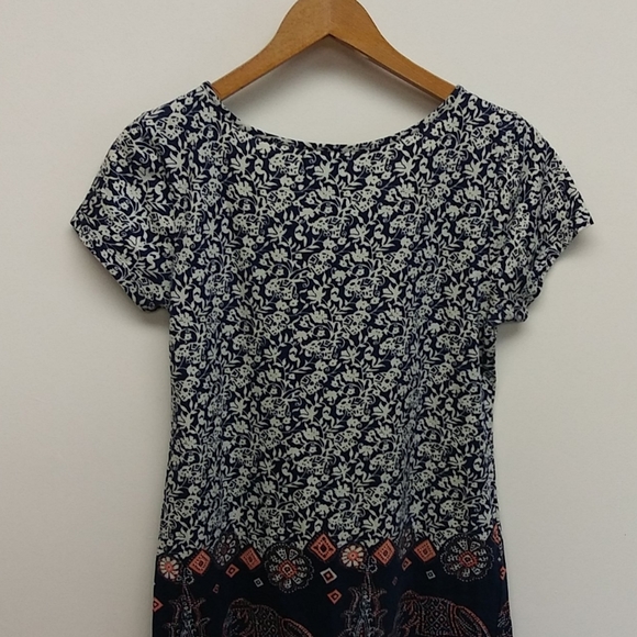 Lucky Brand 100% Cotton Elephant Dress - Picture 8 of 11